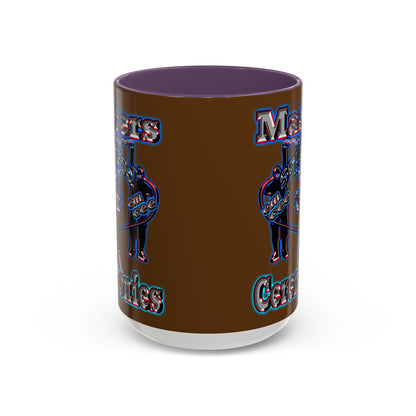 em cee squared - Accent Mug (brown)