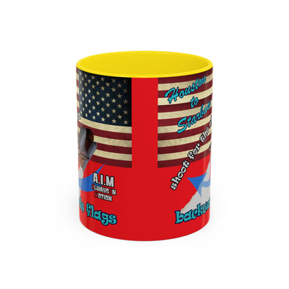 shoot for the stars - Accent Mug (red)