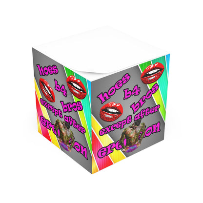 hoes b4 bros - note cube (rainbow split)