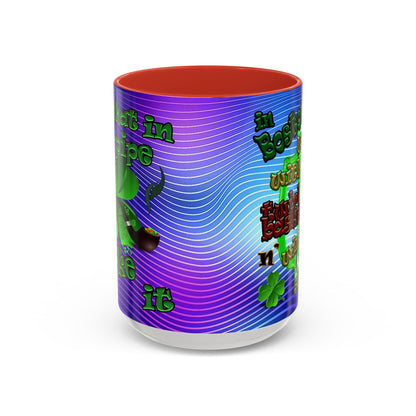 celtics logo - Accent Mug (purple wave)