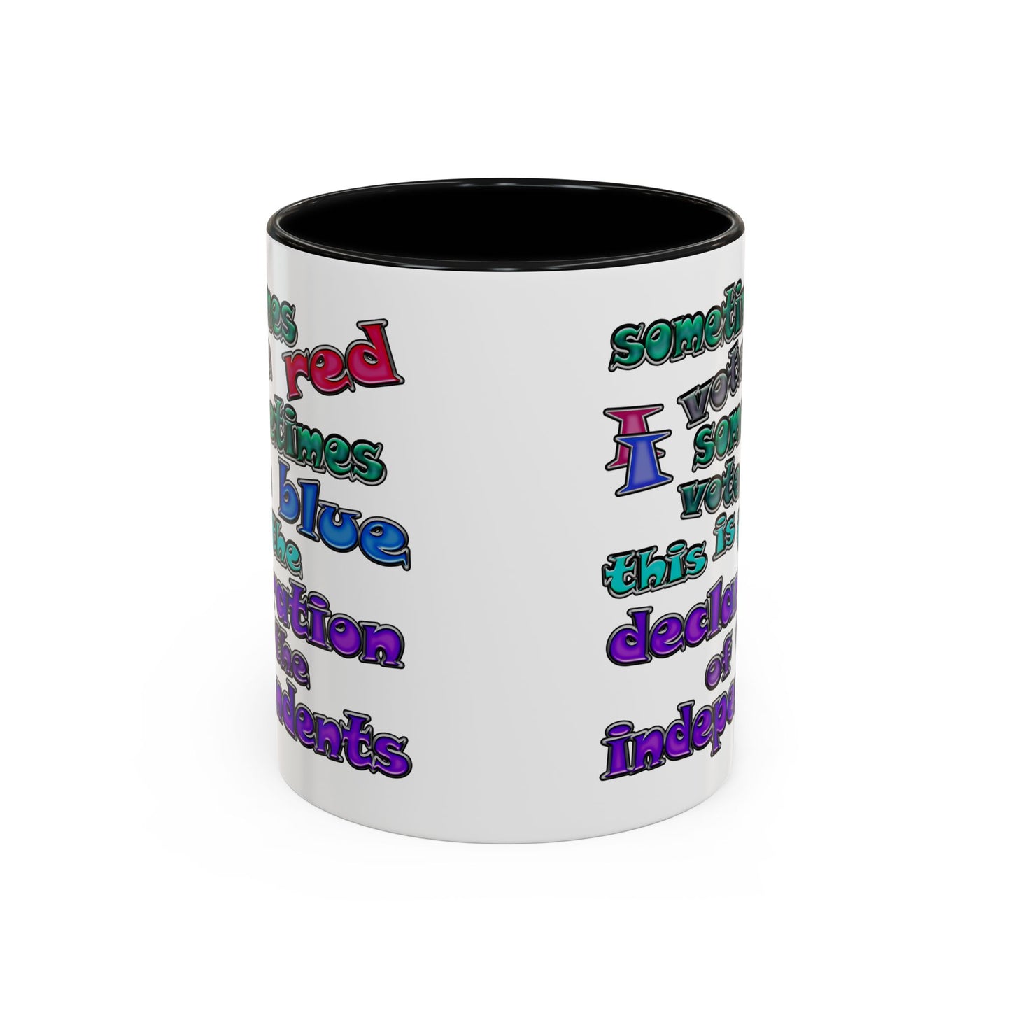 declaration of the independents - Accent Mug (white)