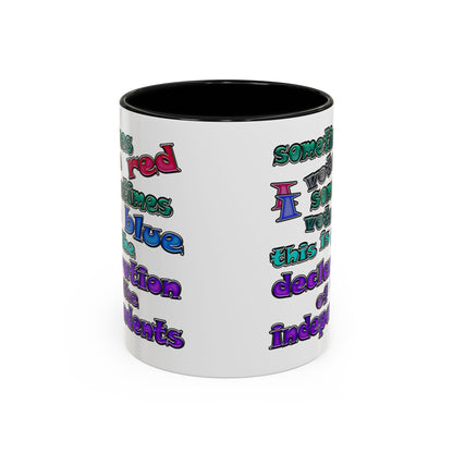 declaration of the independents - Accent Mug (white)