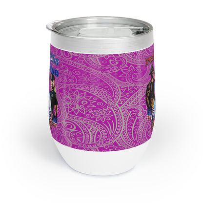 rw&b lives matter - Chill Wine Tumbler (pink swirl)