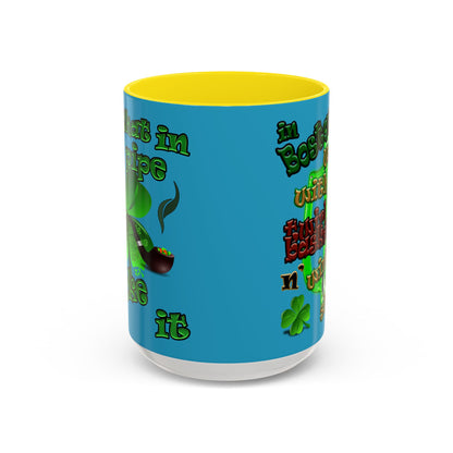 celtics logo - Accent Mug (turquoise)