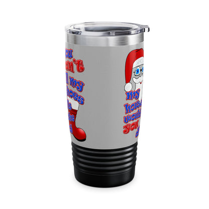 santa's shoes - Ringneck Tumbler, 20oz (light grey)