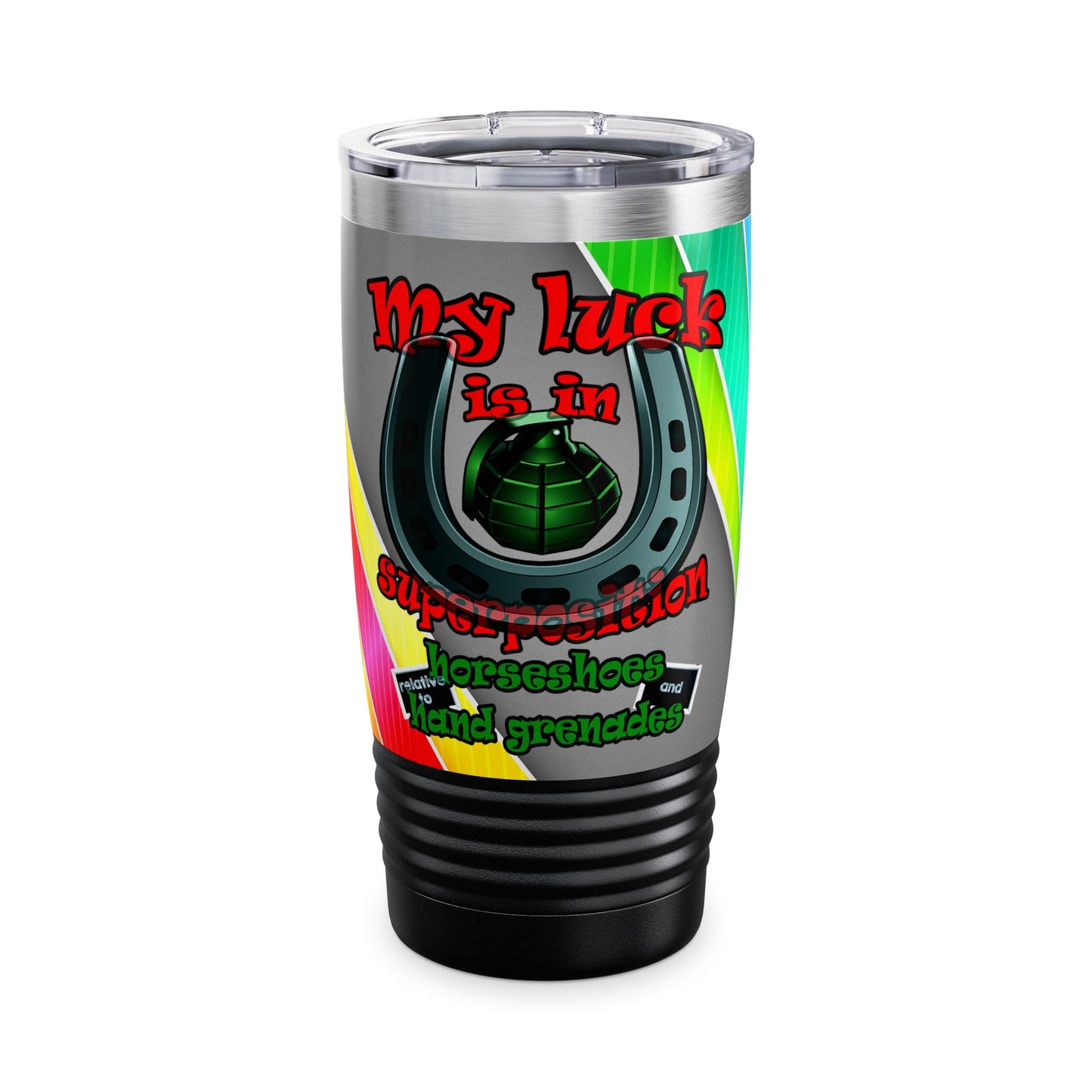 my luck - Ringneck Tumbler, 20oz (rainbow split)