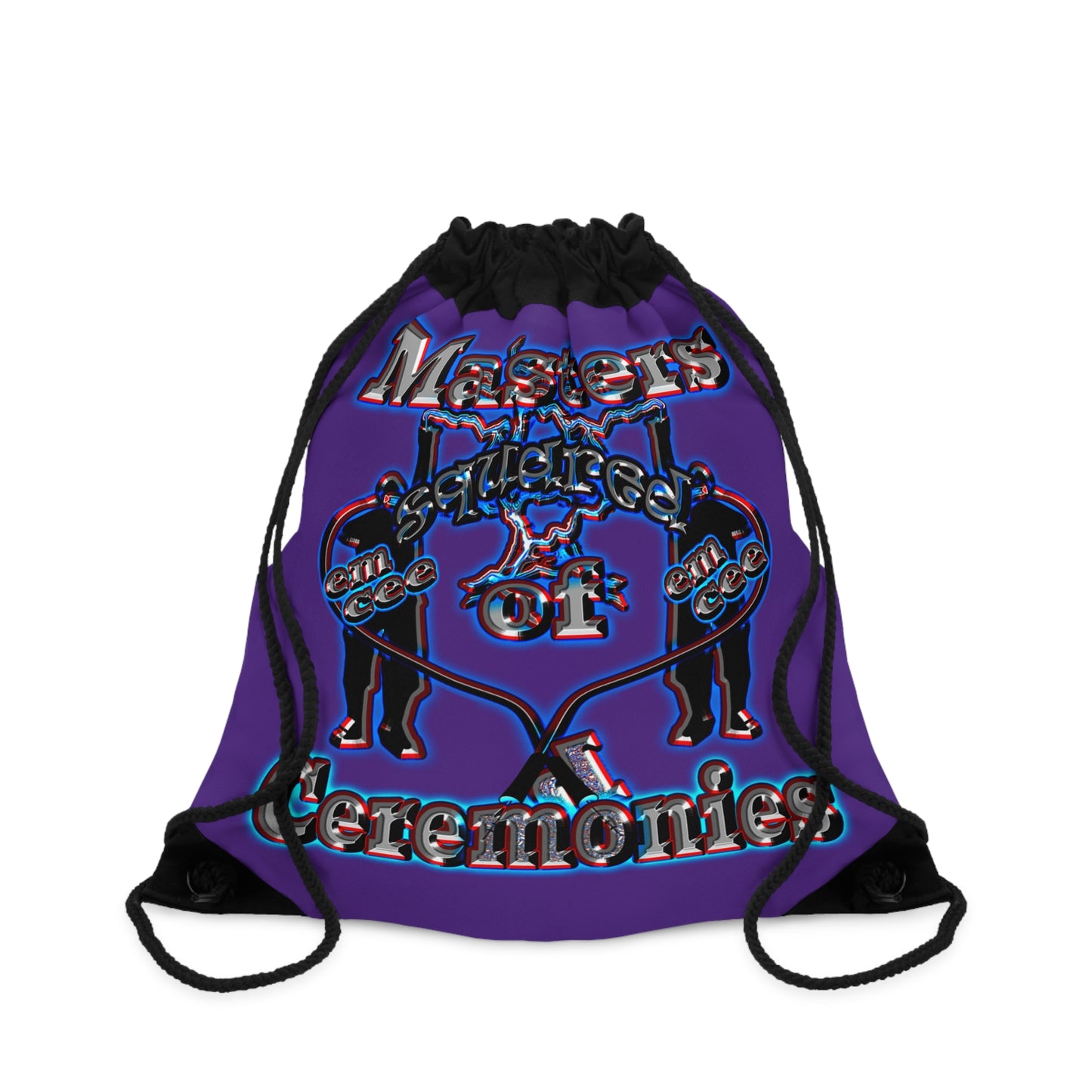 em cee squared - Drawstring Bag (purple)