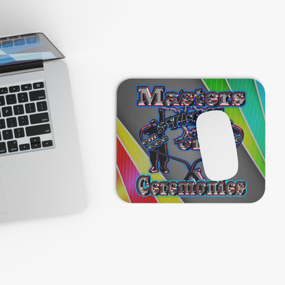 em cee squared - Mouse Pad (Rectangle) (rainbow split)