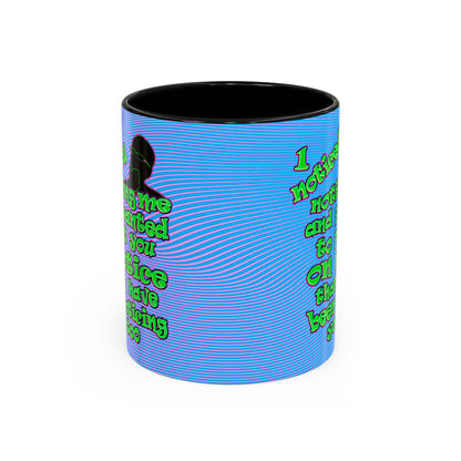 noticed you noticing - Accent Mug (light blue-purple wave)