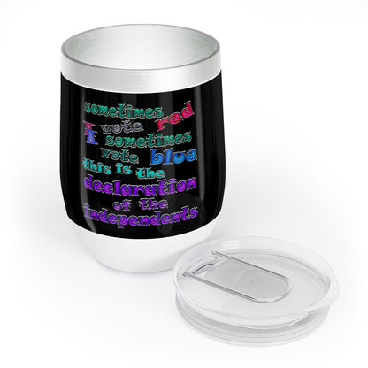 declaration of the independents - Chill Wine Tumbler (black)