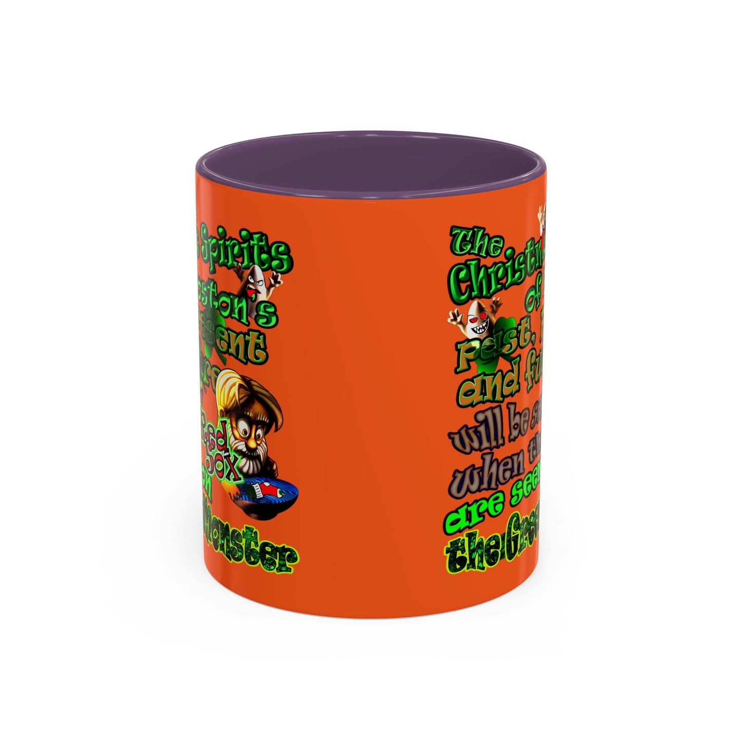 christmas spirits of boston - Accent Mug (orange)