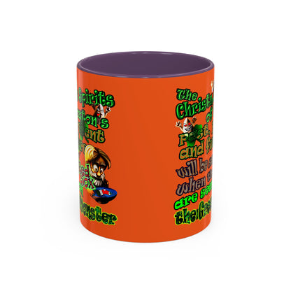 christmas spirits of boston - Accent Mug (orange)