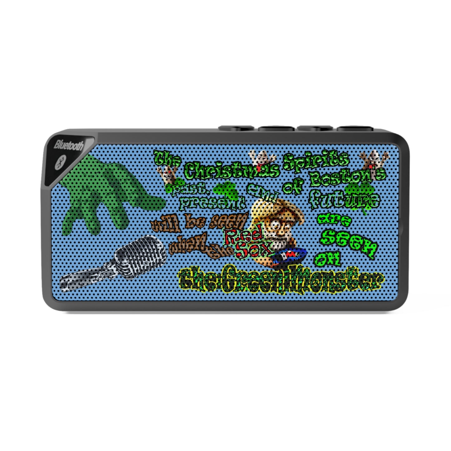 christmas spirits of boston - Jabba Bluetooth Speaker (light blue)