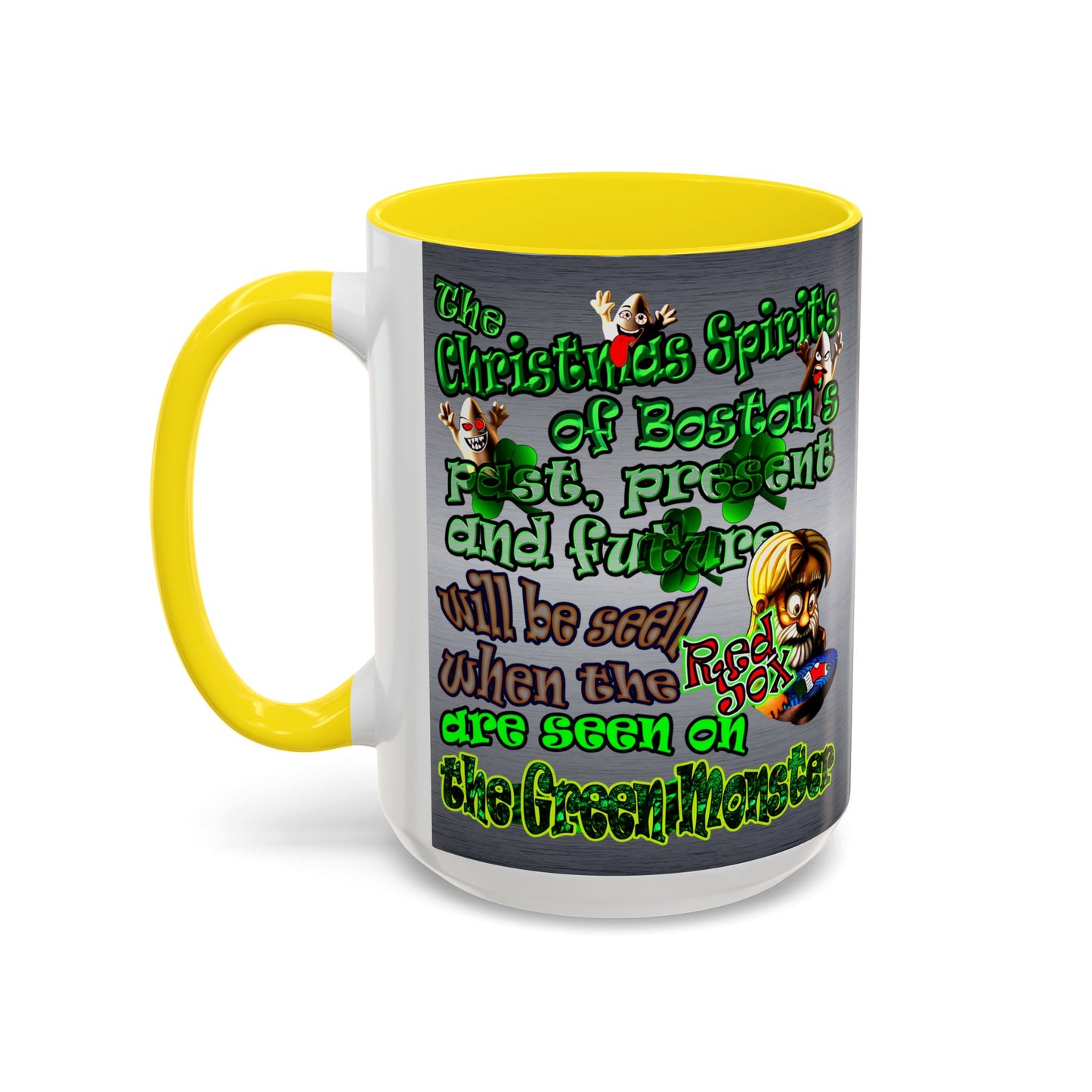 christmas spirits of boston - Accent Mug (brushed nickel)