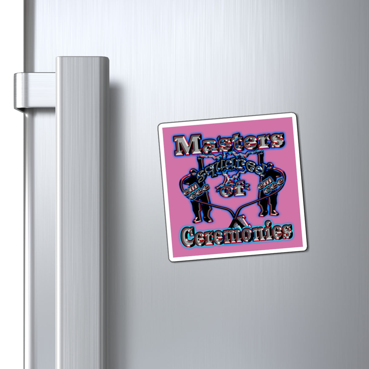 em cee squared - Magnets - (light pink)