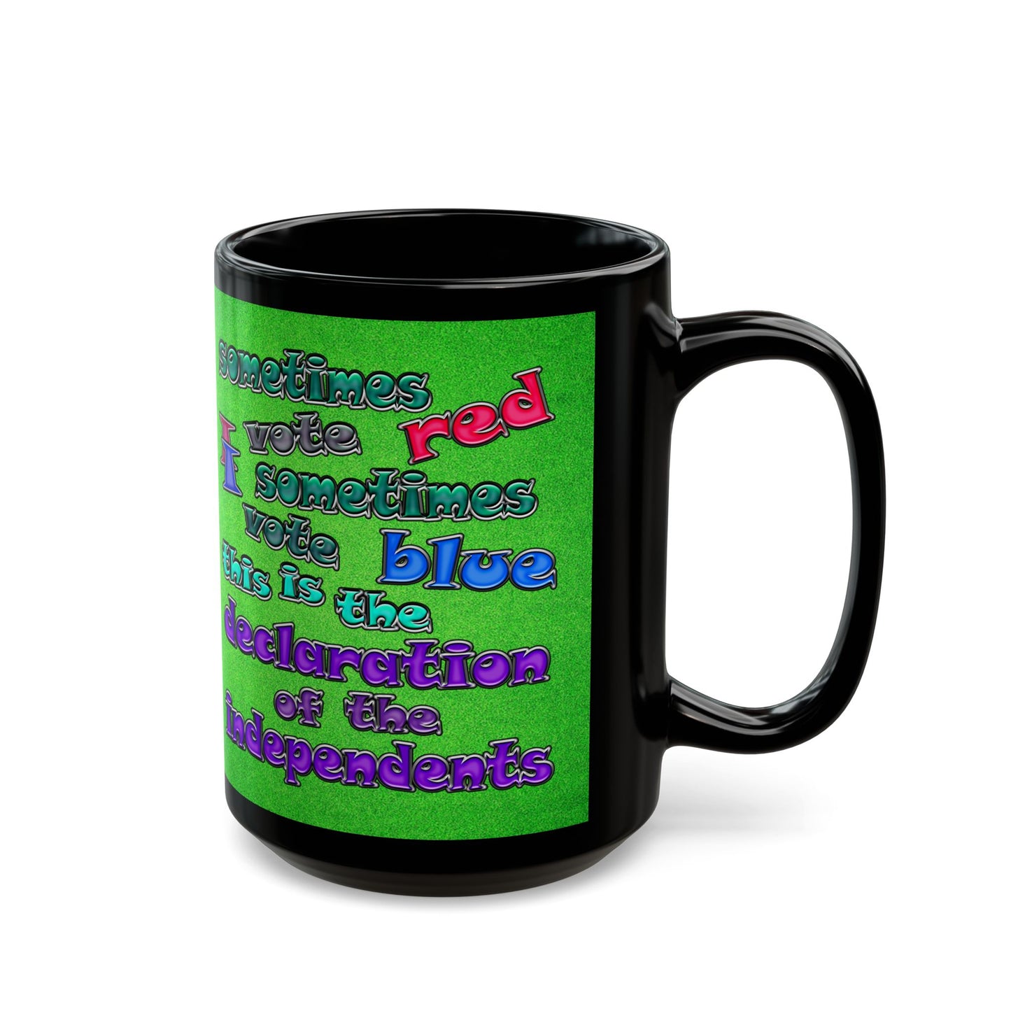 declaration of the independents - Black Mug (green turf)