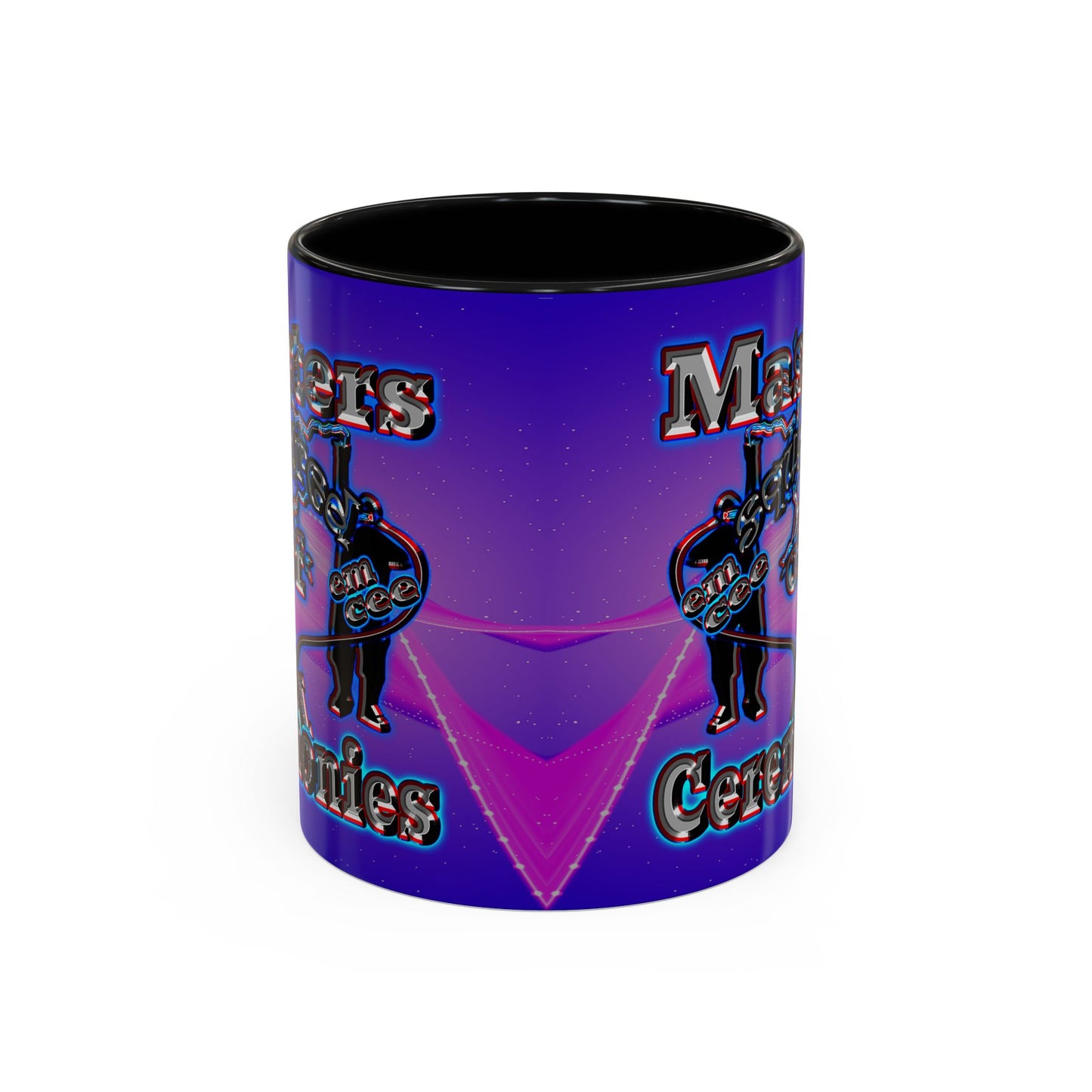 em cee squared - Accent Mug (purple-pink wave)