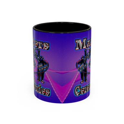em cee squared - Accent Mug (purple-pink wave)