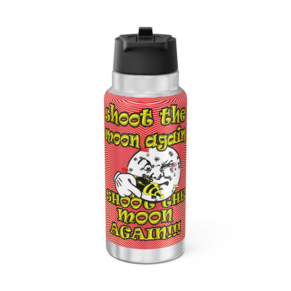 shoot the moon again - Gator Tumbler, 32oz  (yellow-orange wave)