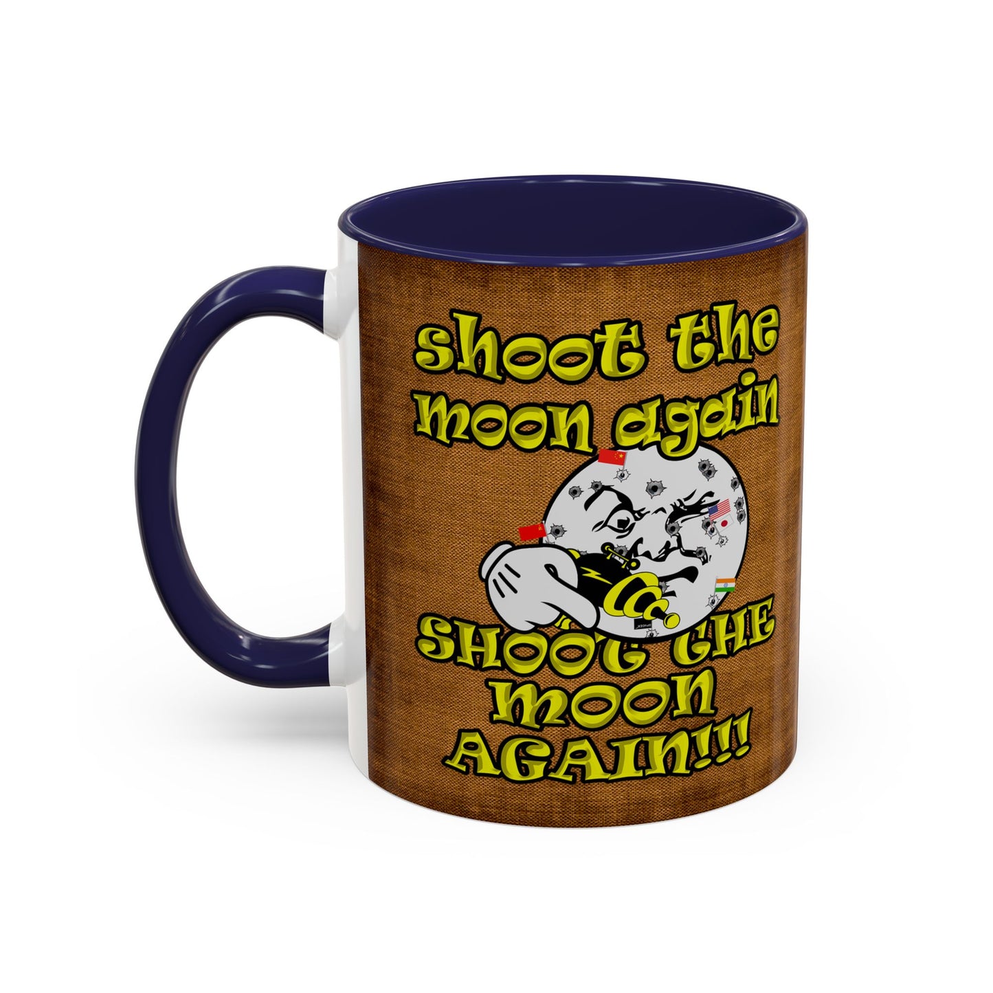 shoot the moon again - Accent Mug (brown papyrus)