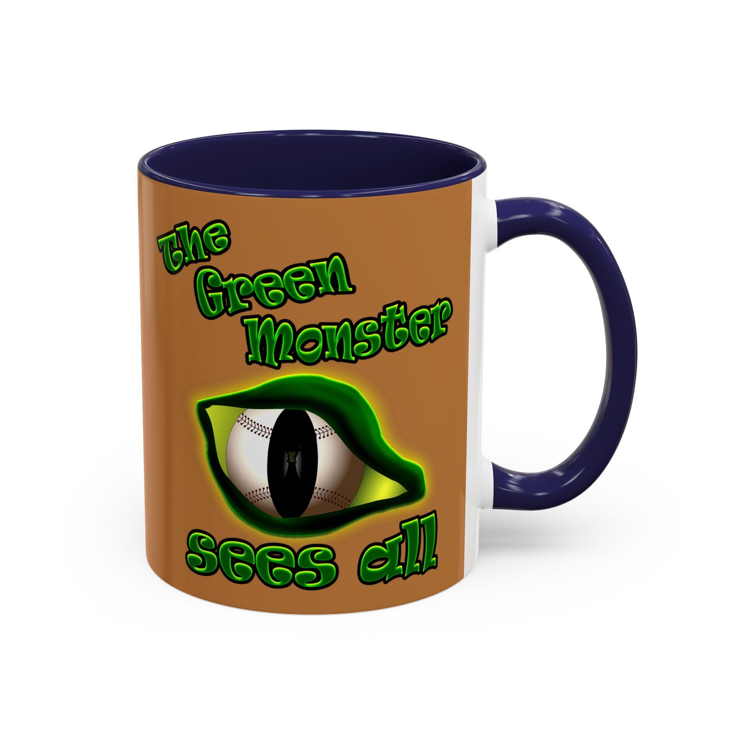 green monster - Accent Mug (light brown)