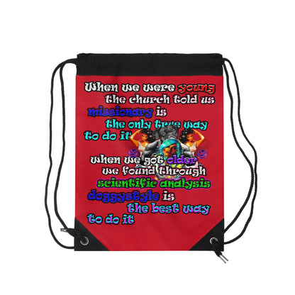 doggystyle - Drawstring Bag (dark red)