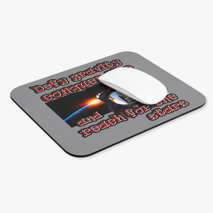 defy conquer reach - Mouse Pad (Rectangle) (grey)