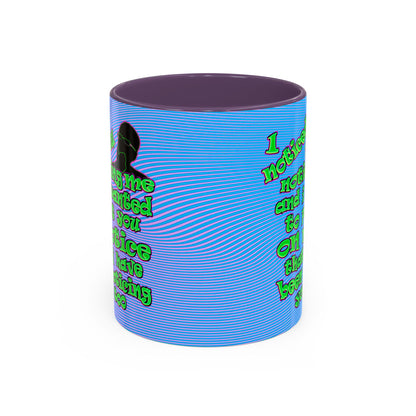 noticed you noticing - Accent Mug (light blue-purple wave)