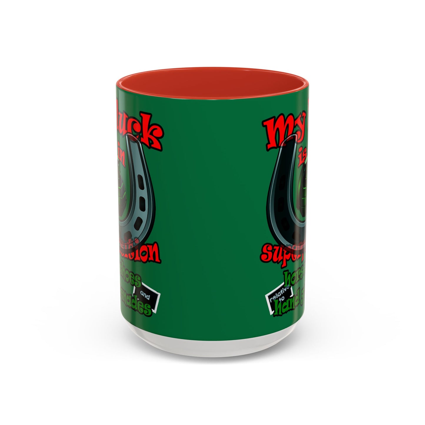 my luck - Accent Mug (dark green)