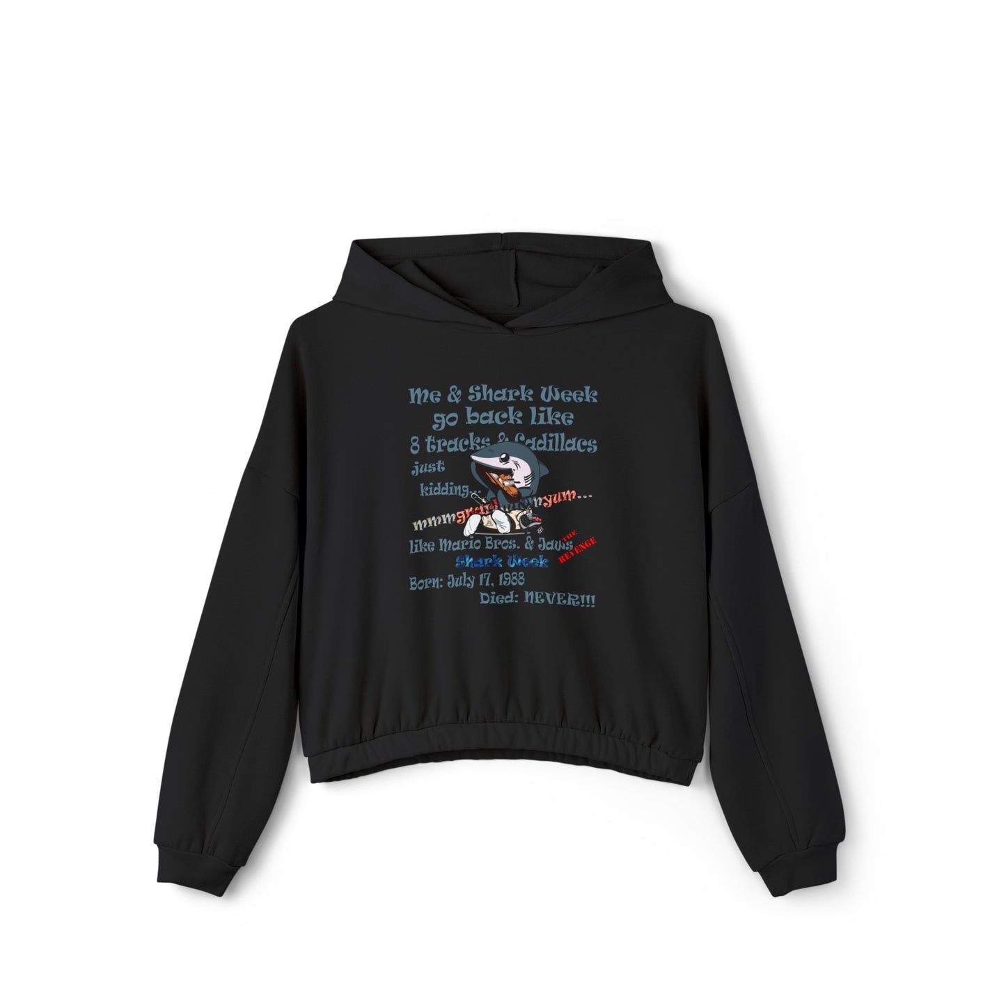 shark week - Women's Cinched Bottom Hoodie