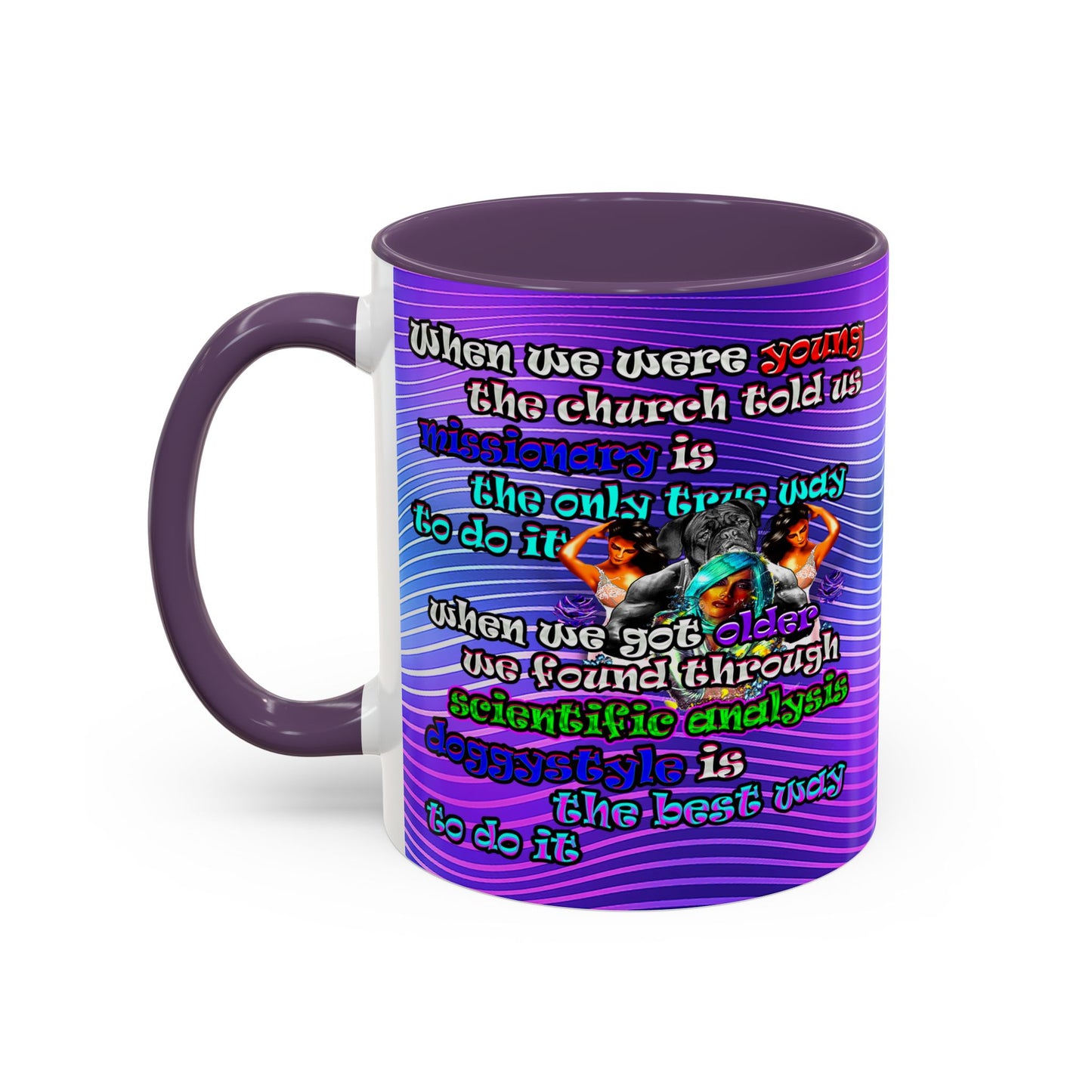 doggystyle - Accent Mug (purple wave)