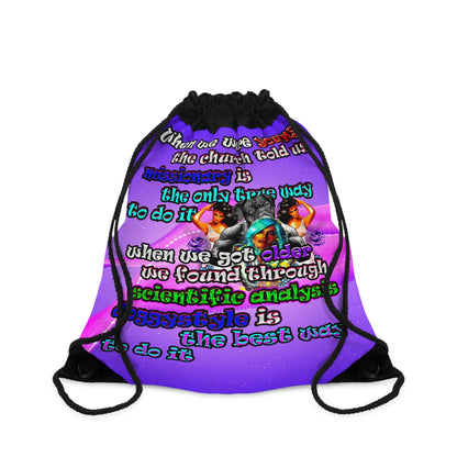 doggystyle - Drawstring Bag (purple-pink wave)
