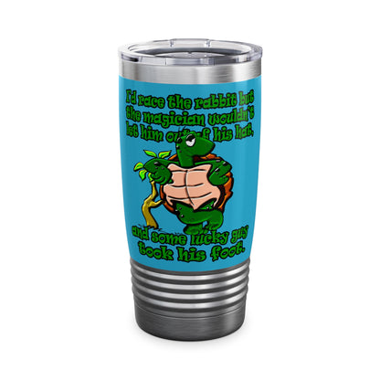 turtle race - Ringneck Tumbler, 20oz (turquoise)