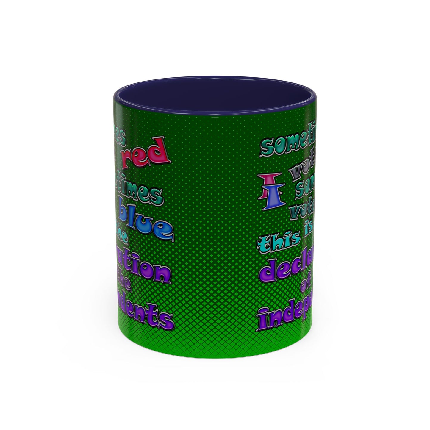 declaration of the independents - Accent Mug (logo green)