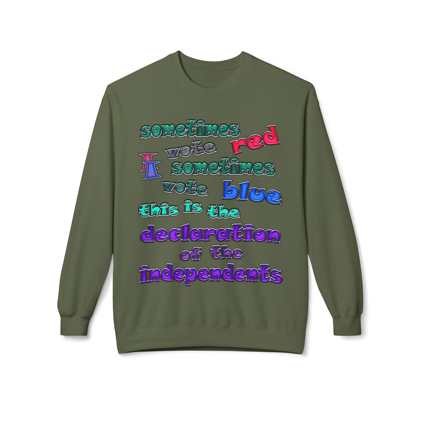 declaration of the independents - Unisex Midweight Softstyle Fleece Crewneck Sweatshirt