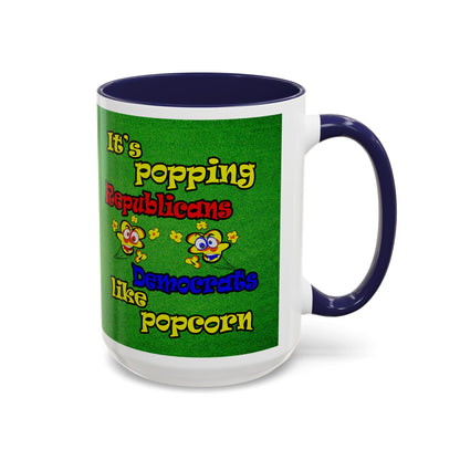 popping like popcorn - Accent Mug (green turf)