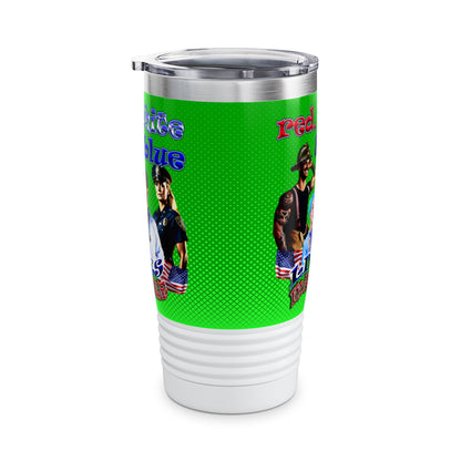 rw&b lives matter - Ringneck Tumbler, 20oz (logo green)
