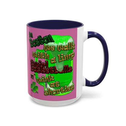 celtics logo - Accent Mug (light pink)