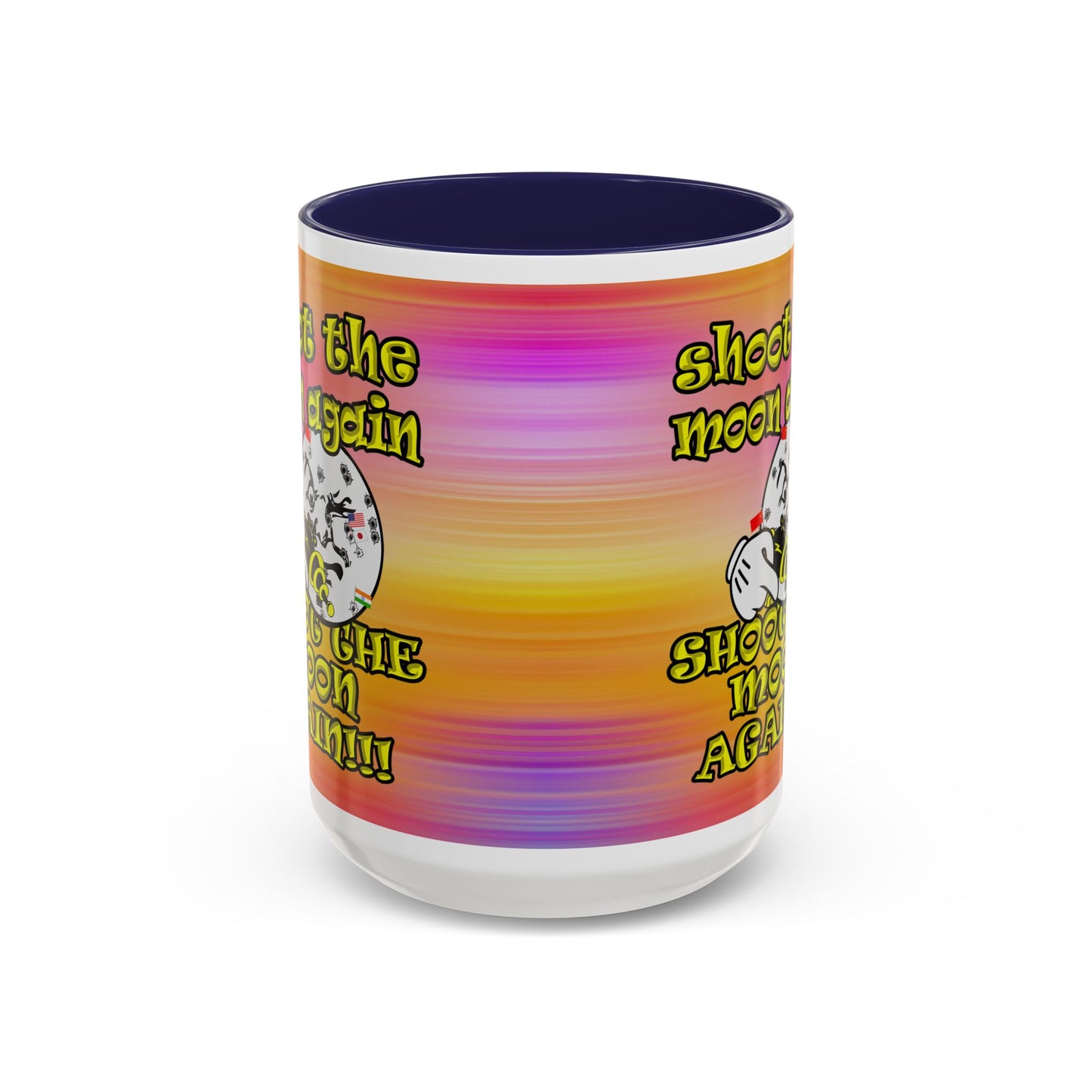 shoot the moon again - Accent Mug (color blur)