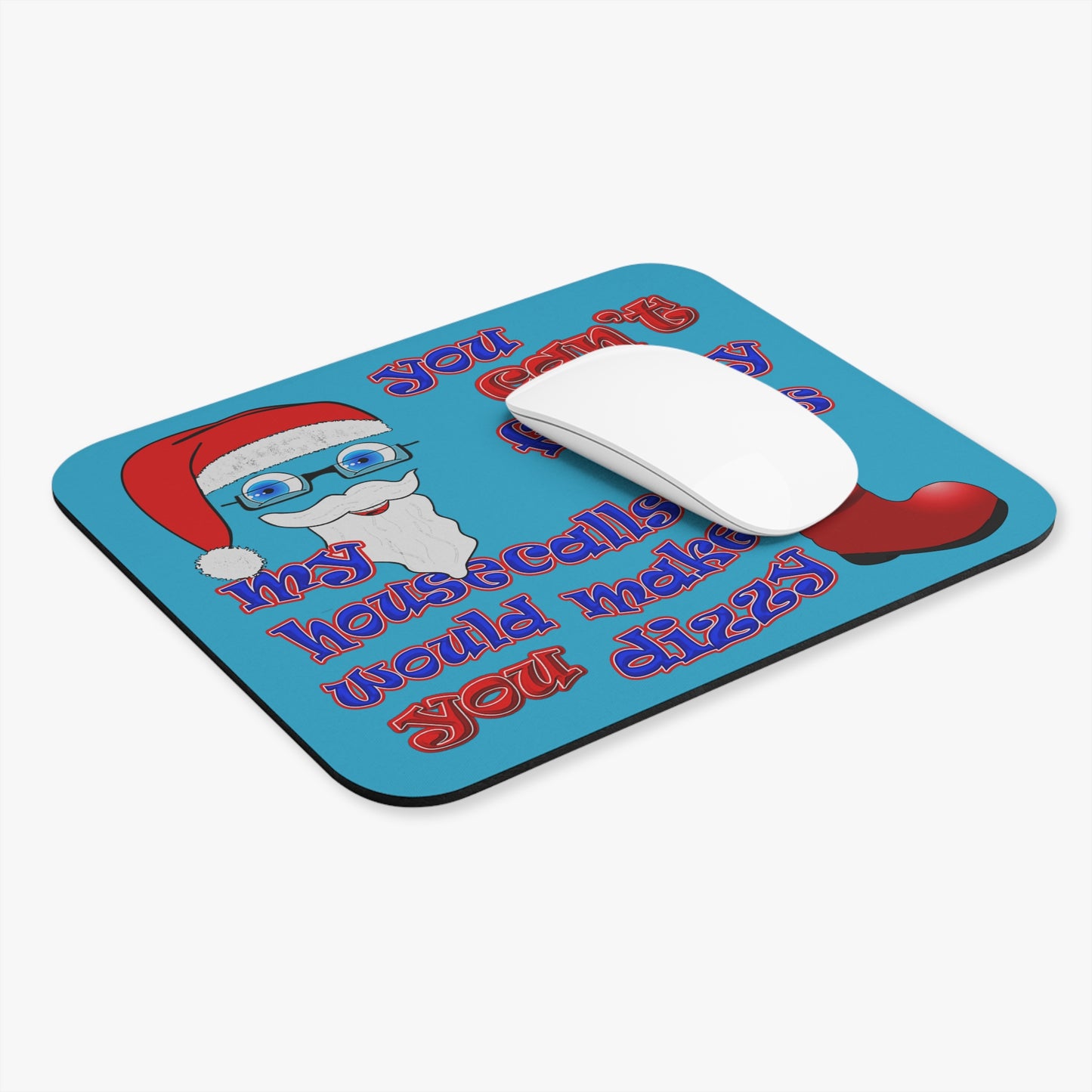 santa's shoes - Mouse Pad (Rectangle) (turquoise)