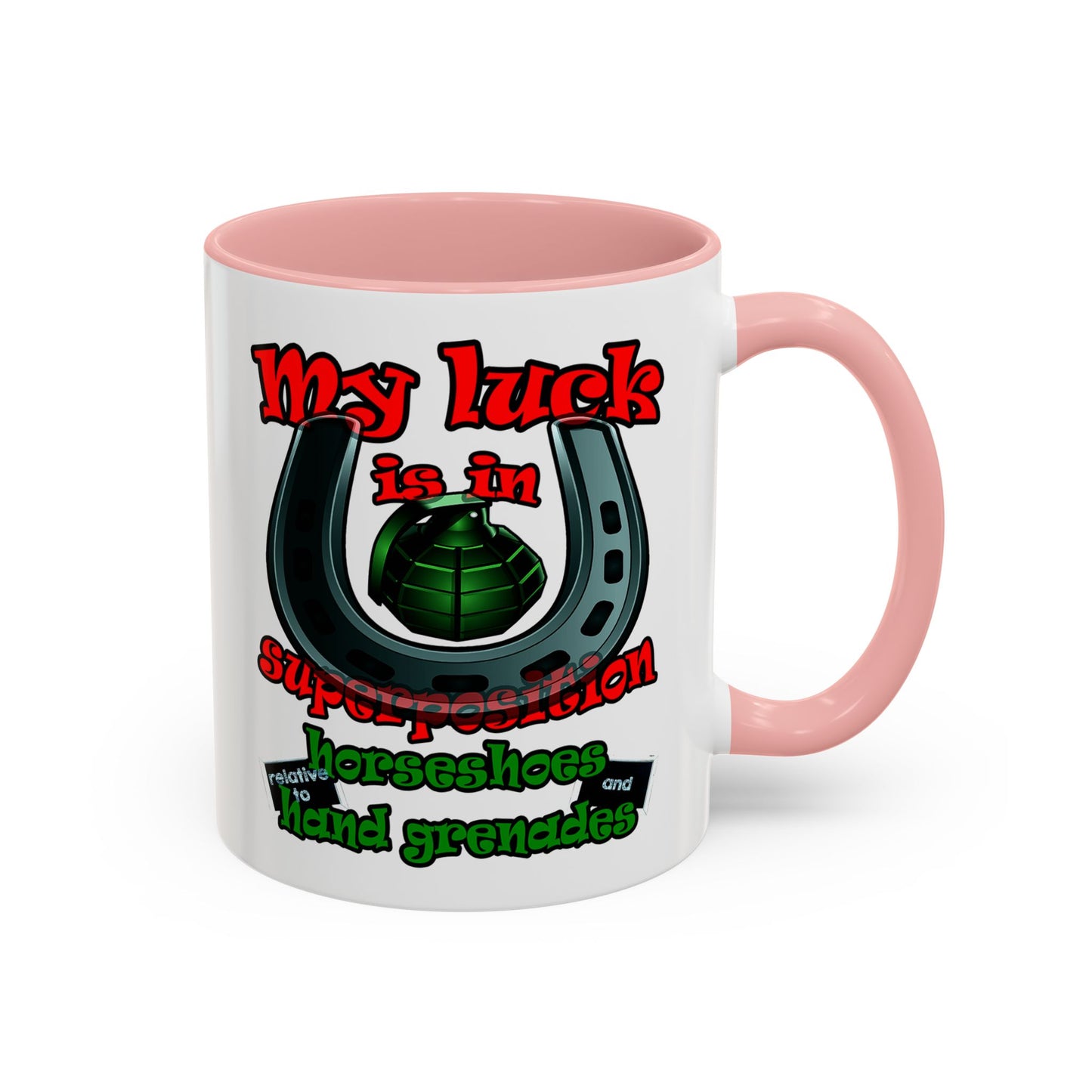 my luck - Accent Mug (white)