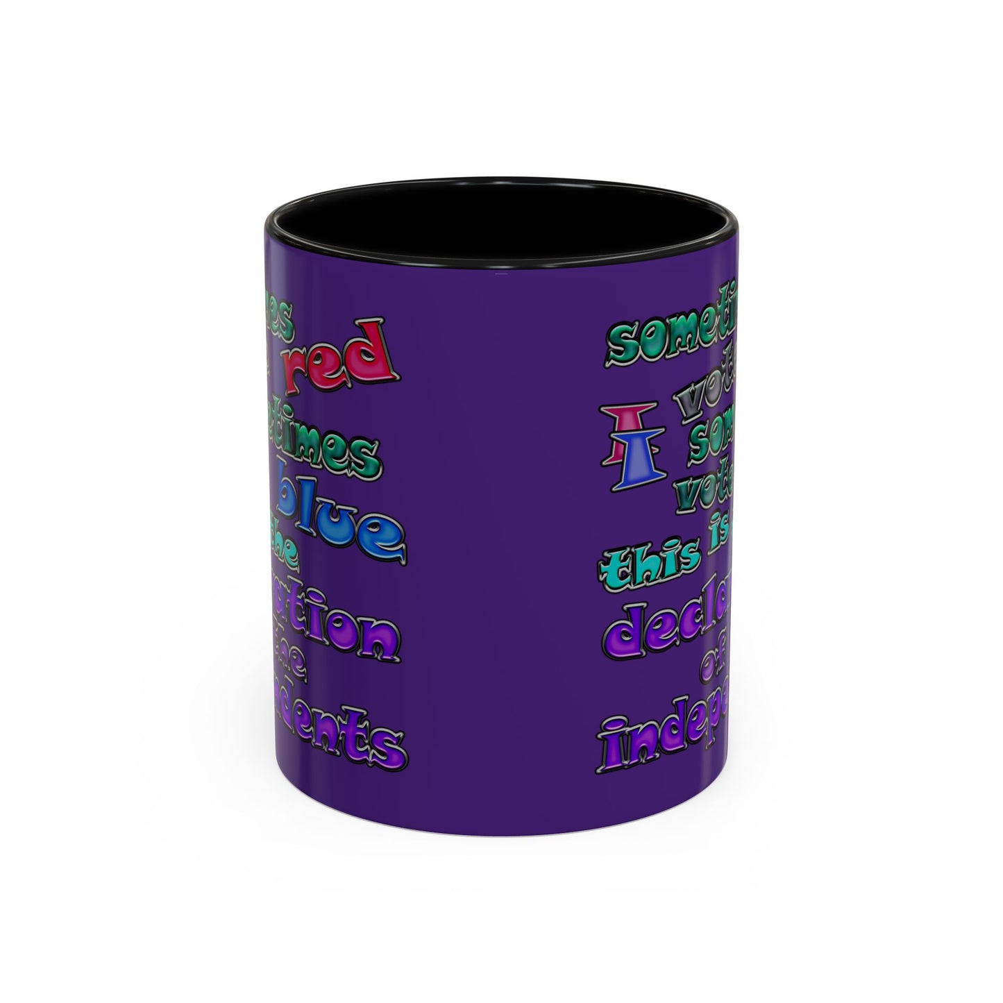 declaration of the independents - Accent Mug (purple)