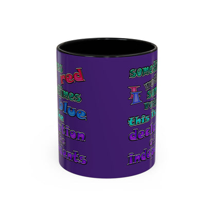declaration of the independents - Accent Mug (purple)