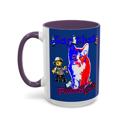 tag that - Accent Mug (dark blue)