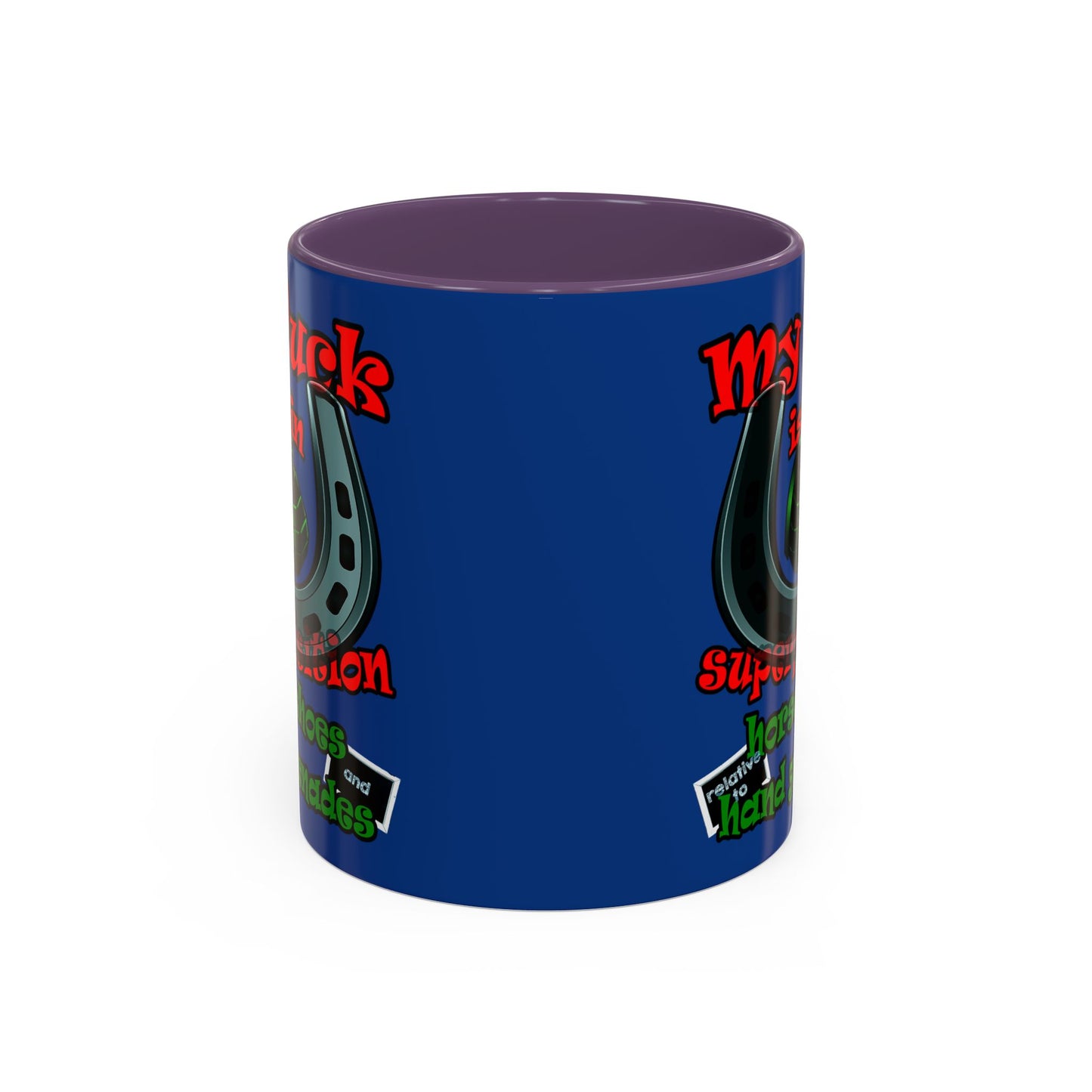 my luck - Accent Mug (dark blue)
