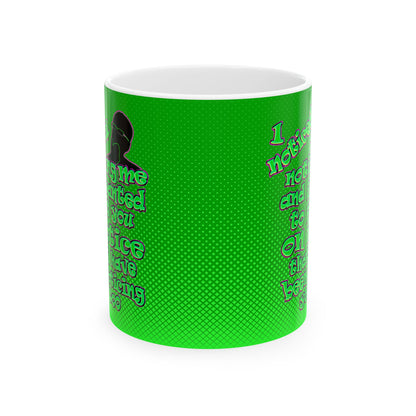 noticed you noticing - White Mug (logo green)