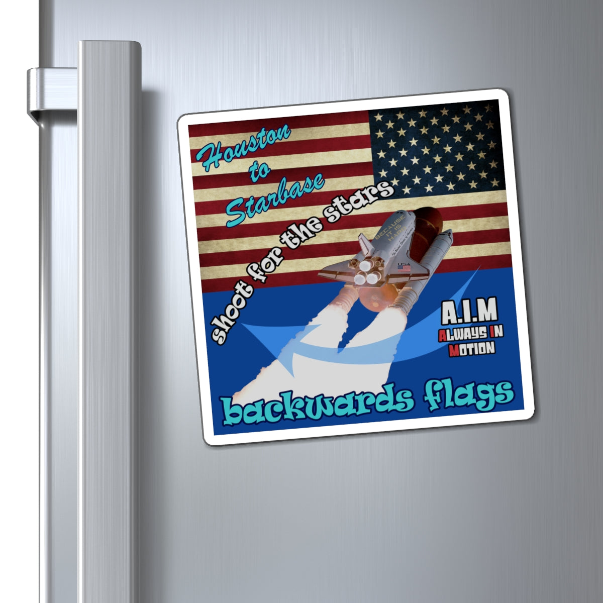 shoot for the stars - Magnets - (dark blue)