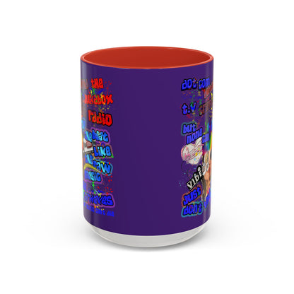 drop the beat - Accent Mug (purple)