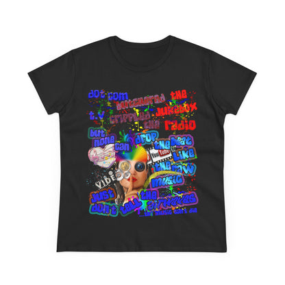 drop the beat - Women's Midweight Cotton Tee