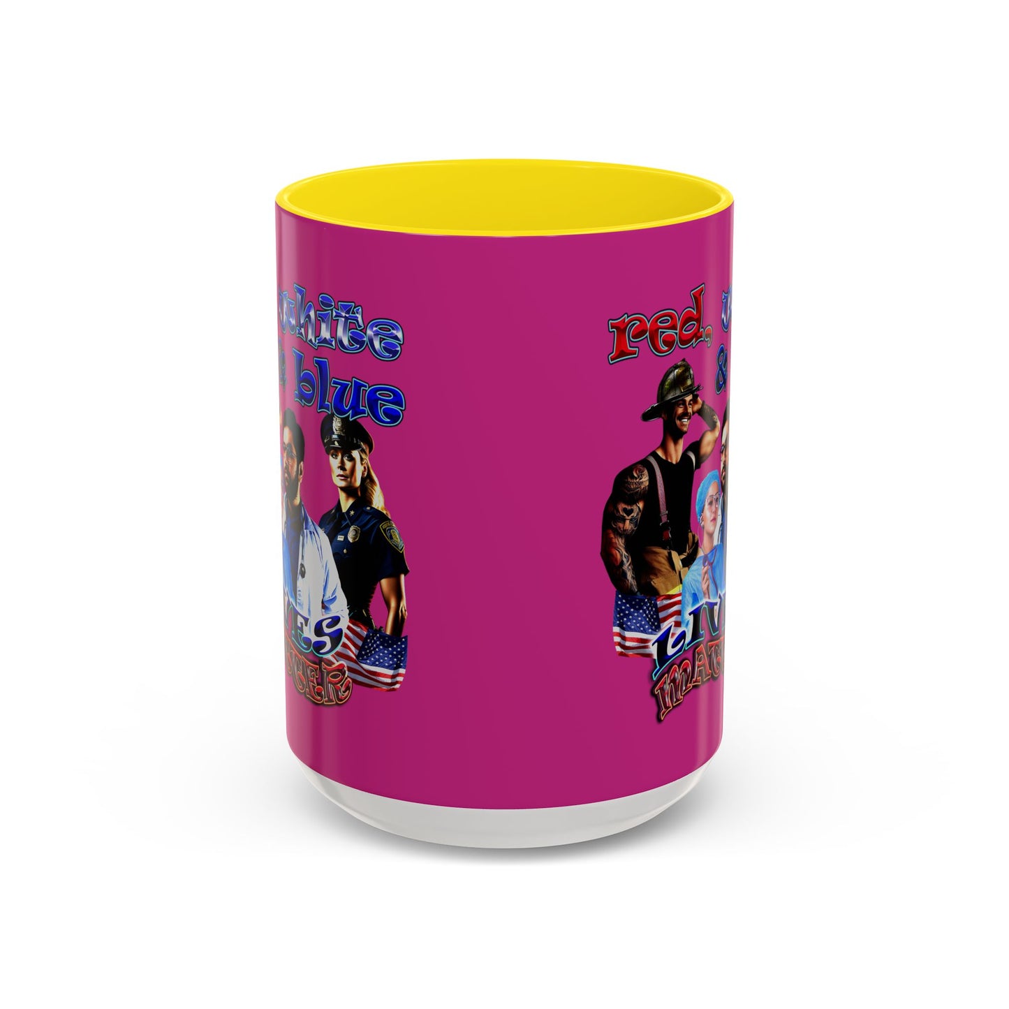 rw&b lives matter - Accent Mug (pink)